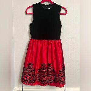 Elegant Black and Red Dress